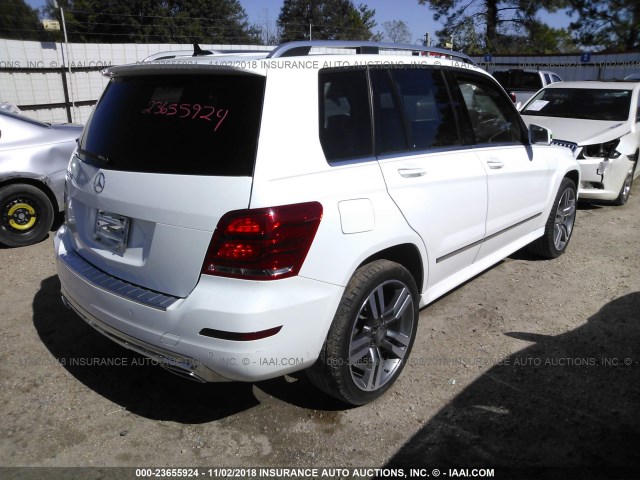 WDCGG5HB7EG167977 - 2014 MERCEDES-BENZ GLK 350 WHITE photo 4