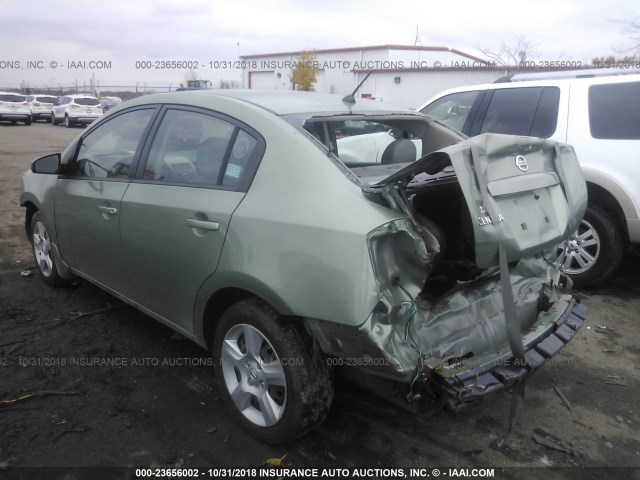 3N1AB61E58L722982 - 2008 NISSAN SENTRA 2.0/2.0S/2.0SL GREEN photo 3