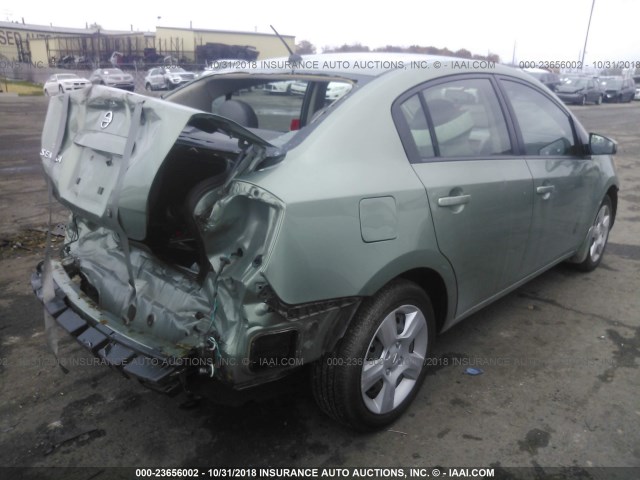 3N1AB61E58L722982 - 2008 NISSAN SENTRA 2.0/2.0S/2.0SL GREEN photo 4