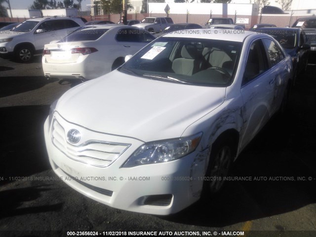 4T1BF3EK6BU774375 - 2011 TOYOTA CAMRY SE/LE/XLE WHITE photo 2