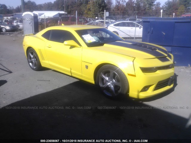 2G1FJ1EJ2E9321283 - 2014 CHEVROLET CAMARO SS YELLOW photo 1