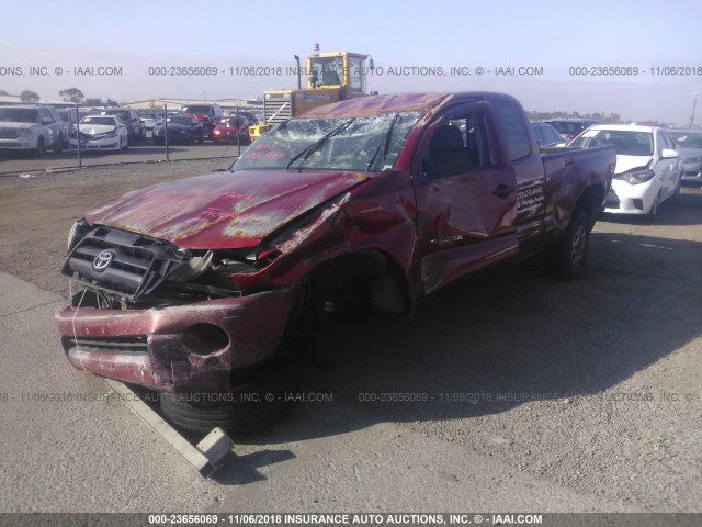 5TETX22N48Z533669 - 2008 TOYOTA TACOMA ACCESS CAB წითელი ფოტო 2