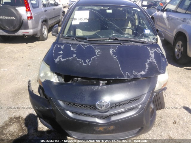 JTDBT923074002605 - 2007 TOYOTA YARIS BLUE photo 6