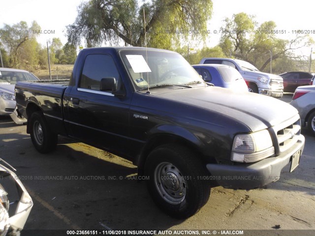 1FTYR10C5YTB44517 - 2000 FORD RANGER BLUE photo 1