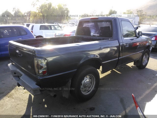 1FTYR10C5YTB44517 - 2000 FORD RANGER BLUE photo 4