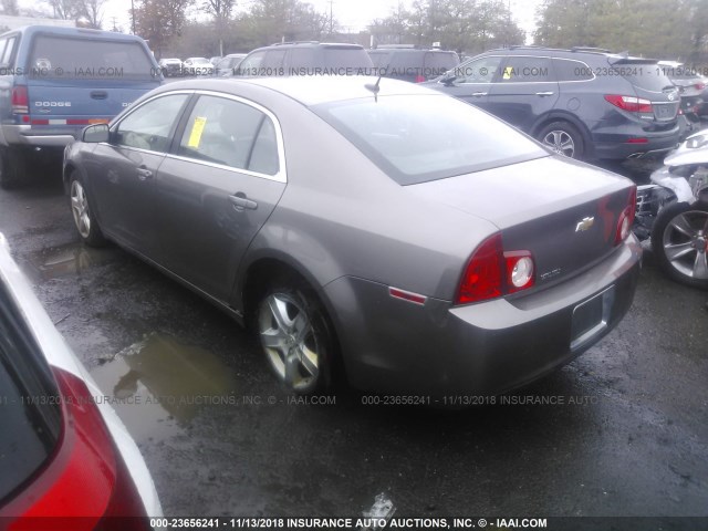 1G1ZB5EB1AF149341 - 2010 CHEVROLET MALIBU LS Qəhvəyi foto 3