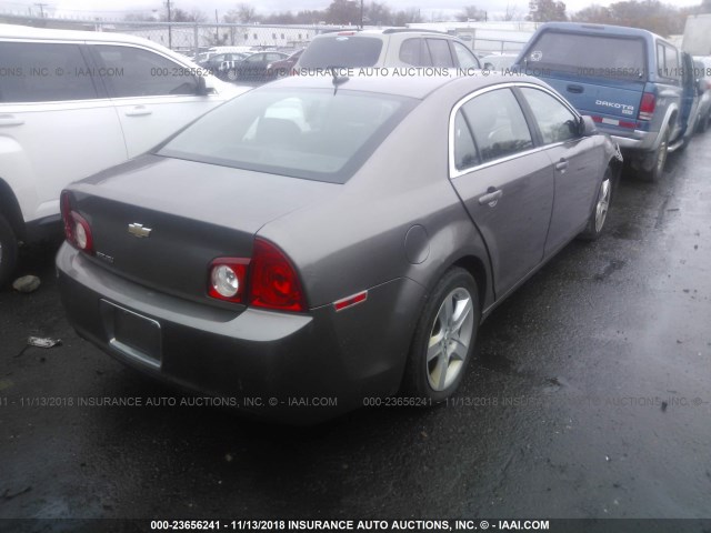 1G1ZB5EB1AF149341 - 2010 CHEVROLET MALIBU LS Qəhvəyi foto 4