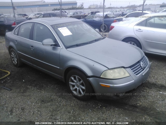 WVWPD63B64E290806 - 2004 VOLKSWAGEN PASSAT GLS GRAY photo 1