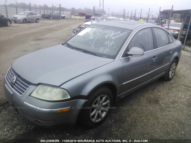 WVWPD63B64E290806 - 2004 VOLKSWAGEN PASSAT GLS GRAY photo 2