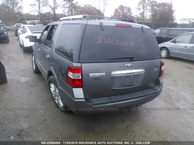 1FMJU2A56DEF59328 - 2013 FORD EXPEDITION LIMITED GRAY photo 3