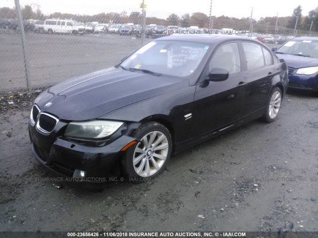 WBAPK5C56BA995651 - 2011 BMW 328 XI SULEV BLACK photo 2