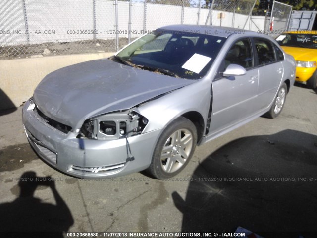 2G1WB5E30G1123017 - 2016 CHEVROLET IMPALA LIMITED LT SILVER photo 2