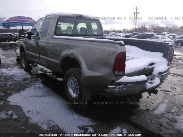 1FTNX21L74EB03625 - 2004 FORD F250 SUPER DUTY TAN photo 3