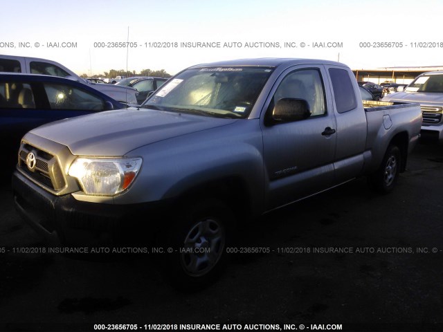 5TFTX4CN9FX051214 - 2015 TOYOTA TACOMA ACCESS CAB ნაცრისფერი ფოტო 2
