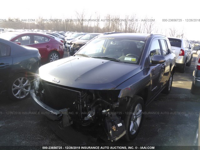 1C4NJDEB4FD396441 - 2015 JEEP COMPASS LATITUDE GRAY photo 2