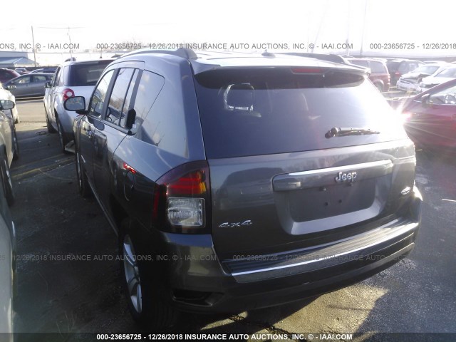 1C4NJDEB4FD396441 - 2015 JEEP COMPASS LATITUDE GRAY photo 3