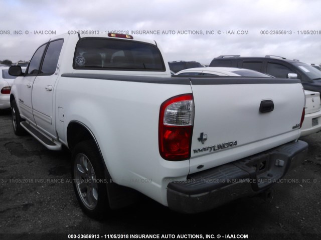 5TBET34106S503026 - 2006 TOYOTA TUNDRA DOUBLE CAB SR5 WHITE photo 3