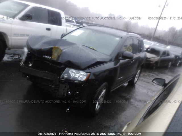 1C4NJDEB1ED760653 - 2014 JEEP COMPASS LATITUDE BLACK photo 2