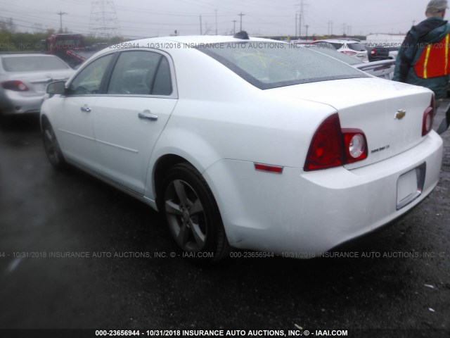 1G1ZC5EU8CF387124 - 2012 CHEVROLET MALIBU 1LT WHITE photo 3
