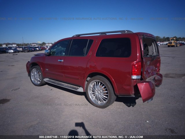 5N1AA08D59N604468 - 2009 NISSAN ARMADA SE/LE RED photo 3