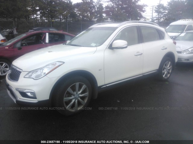 JN1BJ0RR8HM416814 - 2017 INFINITI QX50 WHITE photo 2