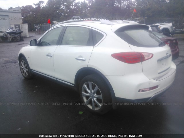 JN1BJ0RR8HM416814 - 2017 INFINITI QX50 WHITE photo 3