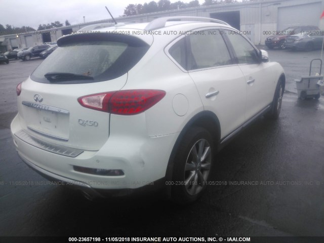 JN1BJ0RR8HM416814 - 2017 INFINITI QX50 WHITE photo 4