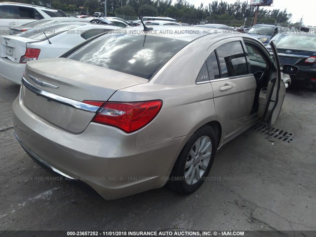 1C3CCBBG8EN106978 - 2014 CHRYSLER 200 TOURING BEIGE photo 4