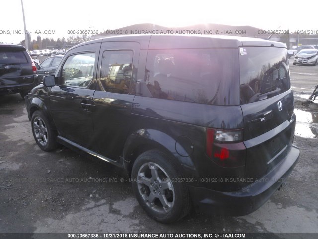 5J6YH18938L000454 - 2008 HONDA ELEMENT SC BLACK photo 3