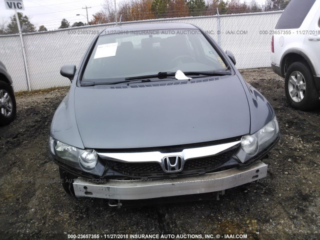 19XFA16699E043894 - 2009 HONDA CIVIC GRAY photo 6