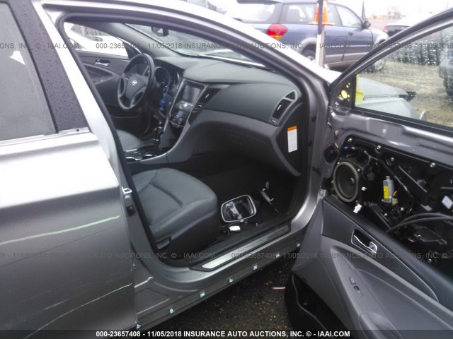 KMHEC4A44DA066844 - 2013 HYUNDAI SONATA HYBRID GRAY photo 5