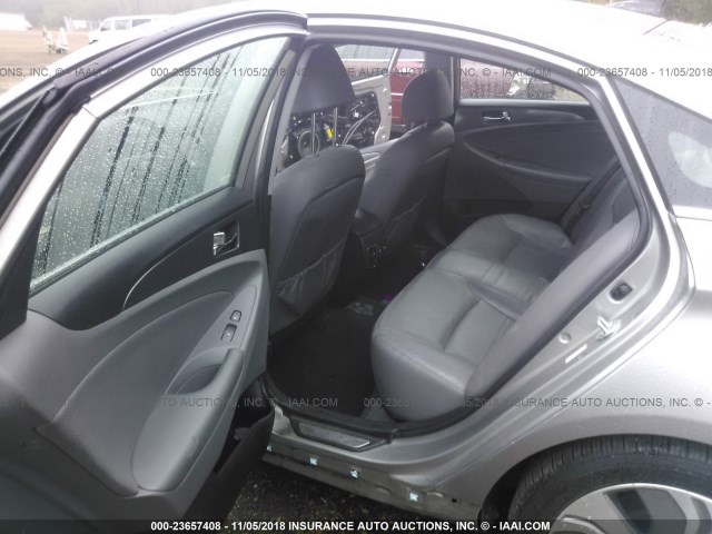 KMHEC4A44DA066844 - 2013 HYUNDAI SONATA HYBRID GRAY photo 8