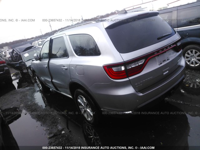 1C4RDJDGXEC307982 - 2014 DODGE DURANGO LIMITED GRAY photo 3