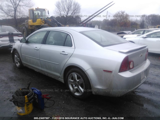 1G1ZC5EB3AF184850 - 2010 CHEVROLET MALIBU 1LT SILVER photo 3