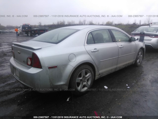 1G1ZC5EB3AF184850 - 2010 CHEVROLET MALIBU 1LT SILVER photo 4