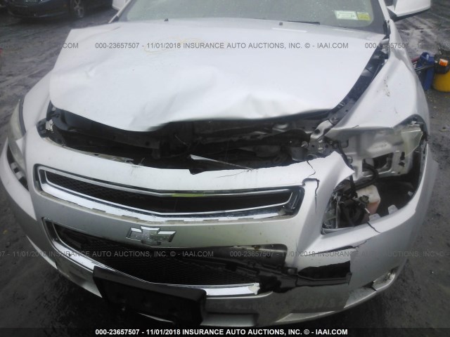 1G1ZC5EB3AF184850 - 2010 CHEVROLET MALIBU 1LT SILVER photo 6