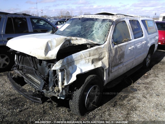 1GNFK26359J126144 - 2009 CHEVROLET SUBURBAN K1500 LT WHITE photo 2