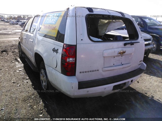 1GNFK26359J126144 - 2009 CHEVROLET SUBURBAN K1500 LT WHITE photo 3