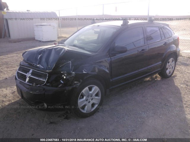 1B3HB48B37D412394 - 2007 DODGE CALIBER SXT BLACK photo 2