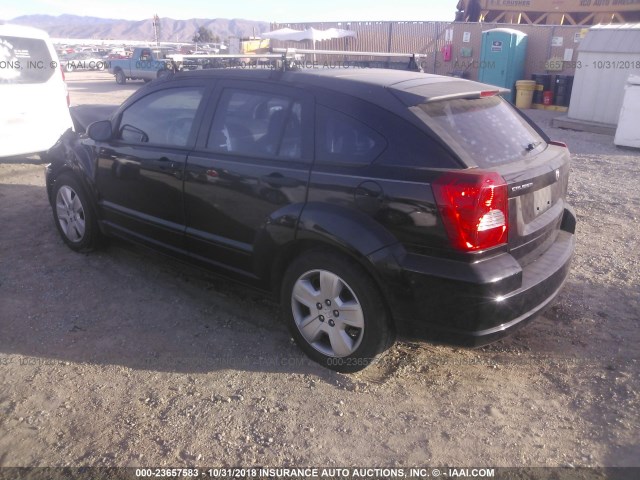 1B3HB48B37D412394 - 2007 DODGE CALIBER SXT BLACK photo 3