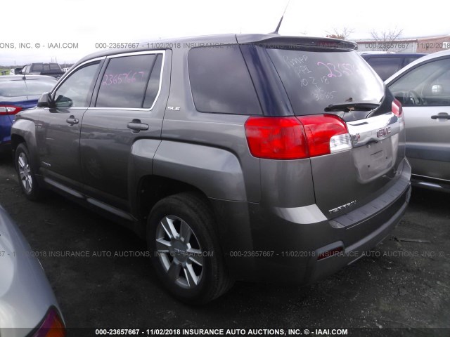 2GKALMEK7C6253085 - 2012 GMC TERRAIN SLE BROWN photo 3