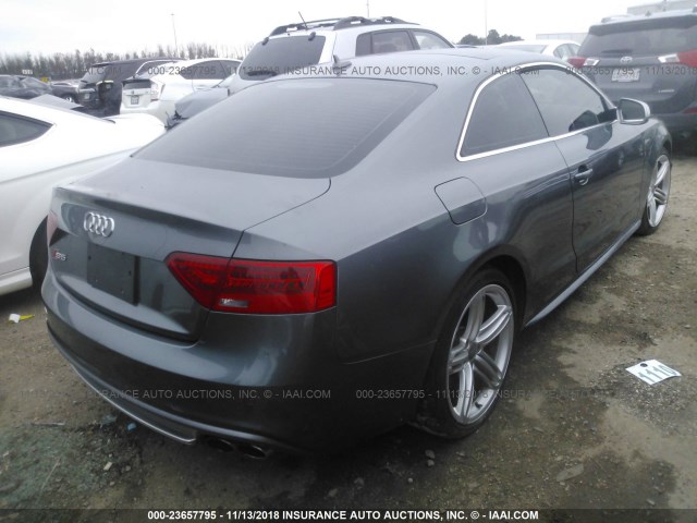 WAUCGAFR8EA001254 - 2014 AUDI S5 PREMIUM PLUS GRAY photo 4