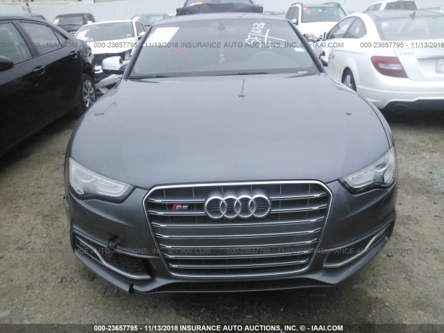 WAUCGAFR8EA001254 - 2014 AUDI S5 PREMIUM PLUS GRAY photo 6