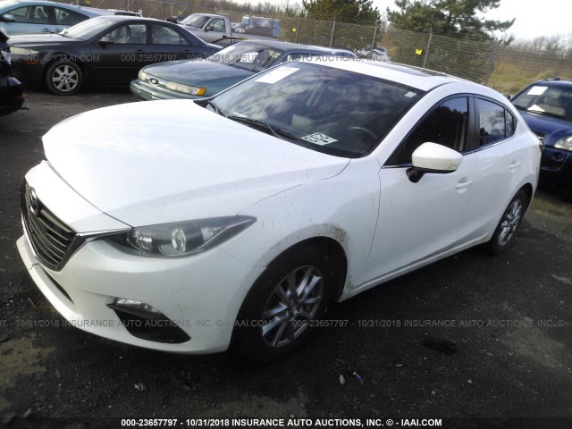 JM1BM1W7XE1127542 - 2014 MAZDA 3 GRAND TOURING WHITE photo 2