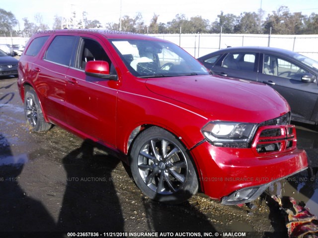 1C4RDHAGXEC360212 - 2014 DODGE DURANGO SXT RED photo 1