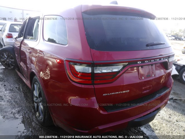 1C4RDHAGXEC360212 - 2014 DODGE DURANGO SXT RED photo 3