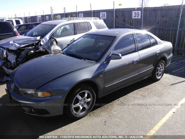 4A3AA46H73E132764 - 2003 MITSUBISHI GALANT ES/LS/GTZ GRAY photo 2