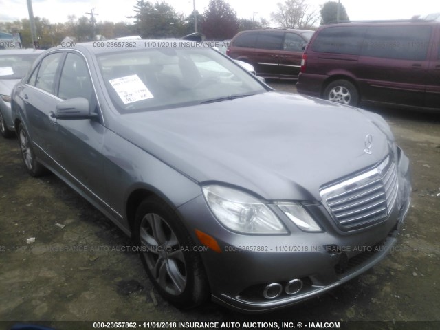 WDDHF8HB8BA436989 - 2011 MERCEDES-BENZ E 350 4MATIC GRAY photo 1