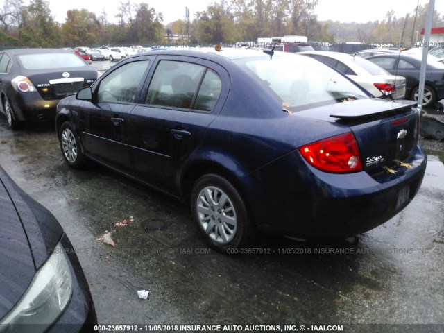 1G1AT58H697166670 - 2009 CHEVROLET COBALT LT Dark Blue photo 3