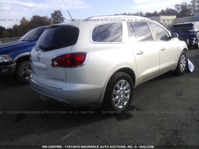 5GAKVDED4CJ347389 - 2012 BUICK ENCLAVE WHITE photo 4